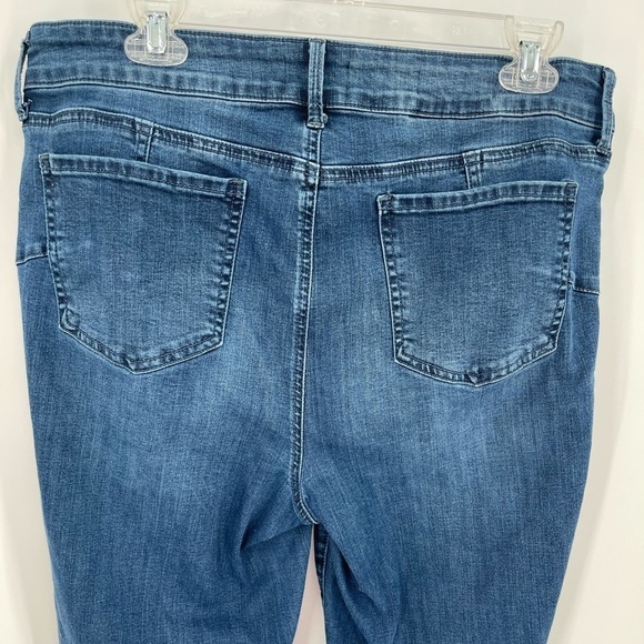 NYDJ Zip Front Marilyn Straight Medium Wash Jeans Pant Size 14 - Picture 7 of 9